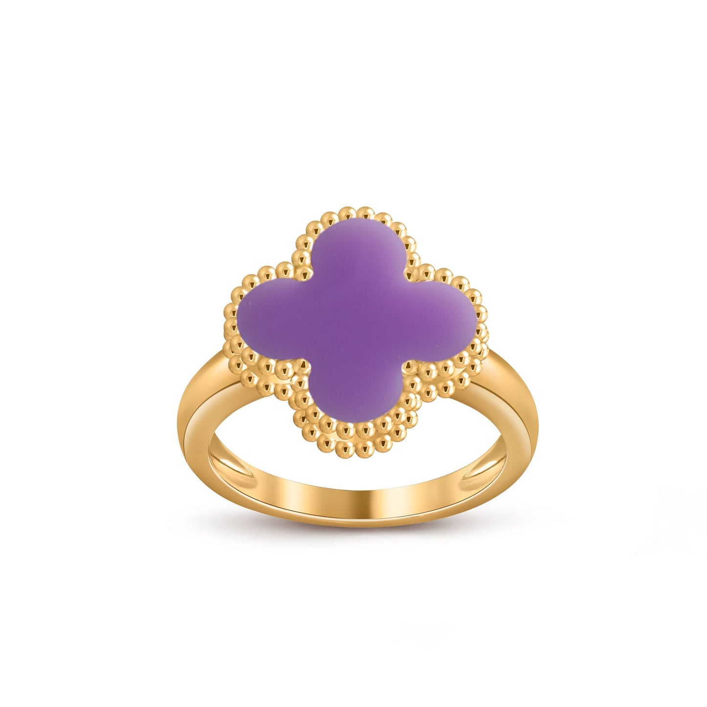 [Azure Tears]LUCKY CLOVER VINTAGE GOLD RING COLLECTION