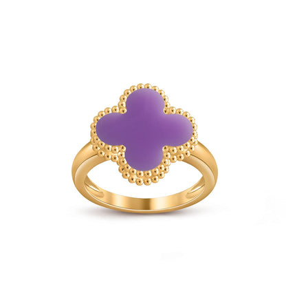 [Azure Tears]LUCKY CLOVER VINTAGE GOLD RING COLLECTION