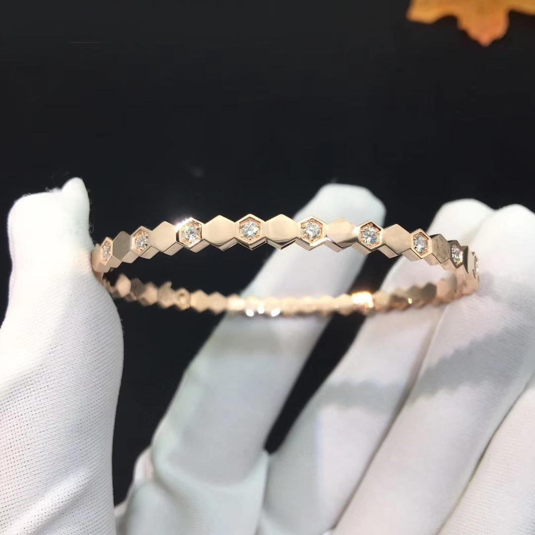 [Azure Tears]BEE LOVE ROSE GOLD DIAMOND BRACELET