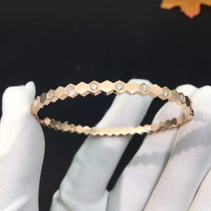 [Azure Tears]BEE LOVE ROSE GOLD DIAMOND BRACELET