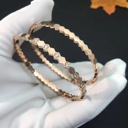 [Azure Tears]BEE LOVE ROSE GOLD DIAMOND BRACELET