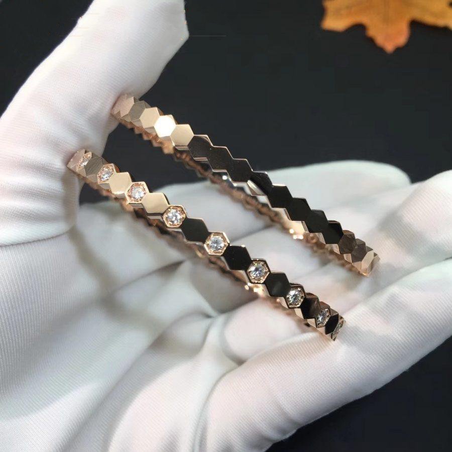 [Azure Tears]BEE LOVE ROSE GOLD DIAMOND BRACELET