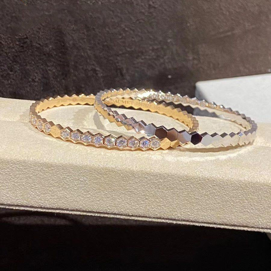 [Azure Tears]BEE LOVE GOLD BRACELET FULL DIAMOND