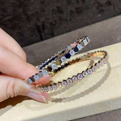 [Azure Tears]BEE LOVE GOLD BRACELET FULL DIAMOND