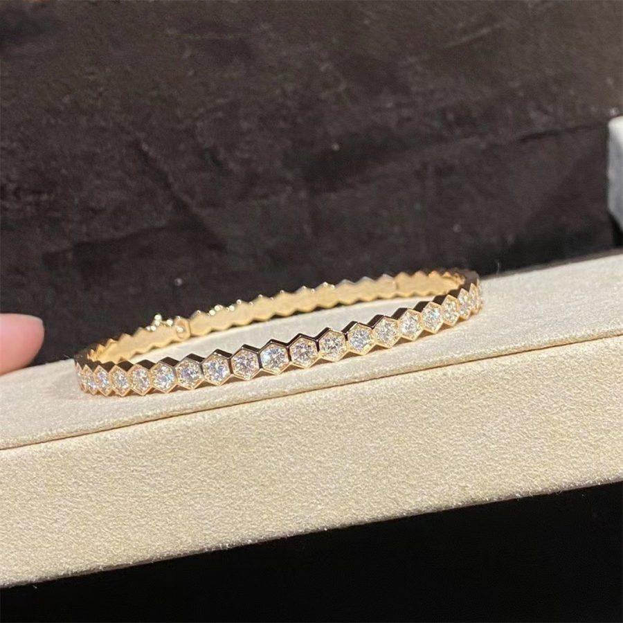 [Azure Tears]BEE LOVE GOLD BRACELET FULL DIAMOND