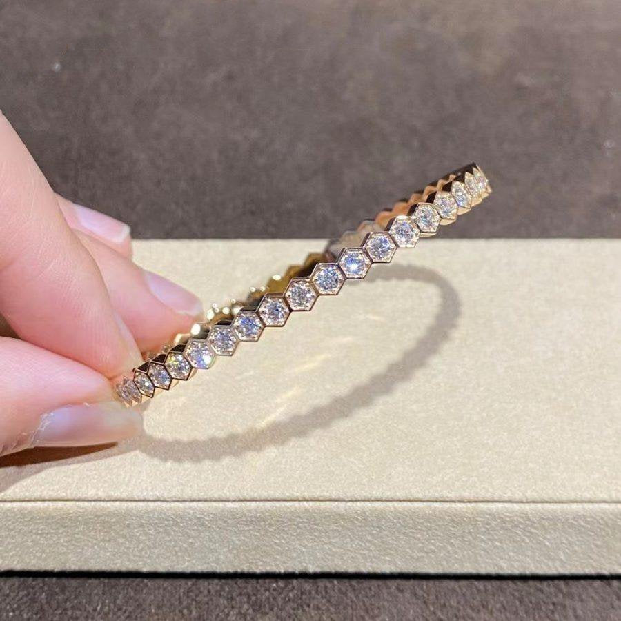 [Azure Tears]BEE LOVE GOLD BRACELET FULL DIAMOND