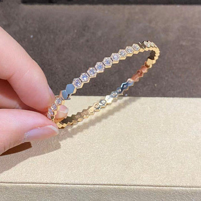[Azure Tears]BEE LOVE GOLD BRACELET FULL DIAMOND