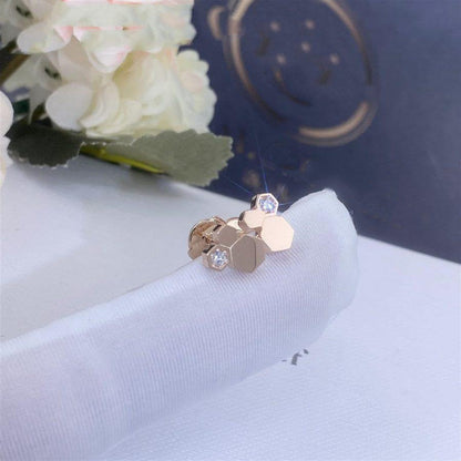 [Azure Tears]BEE LOVE ROSE GOLD DIAMOND EARRINGS