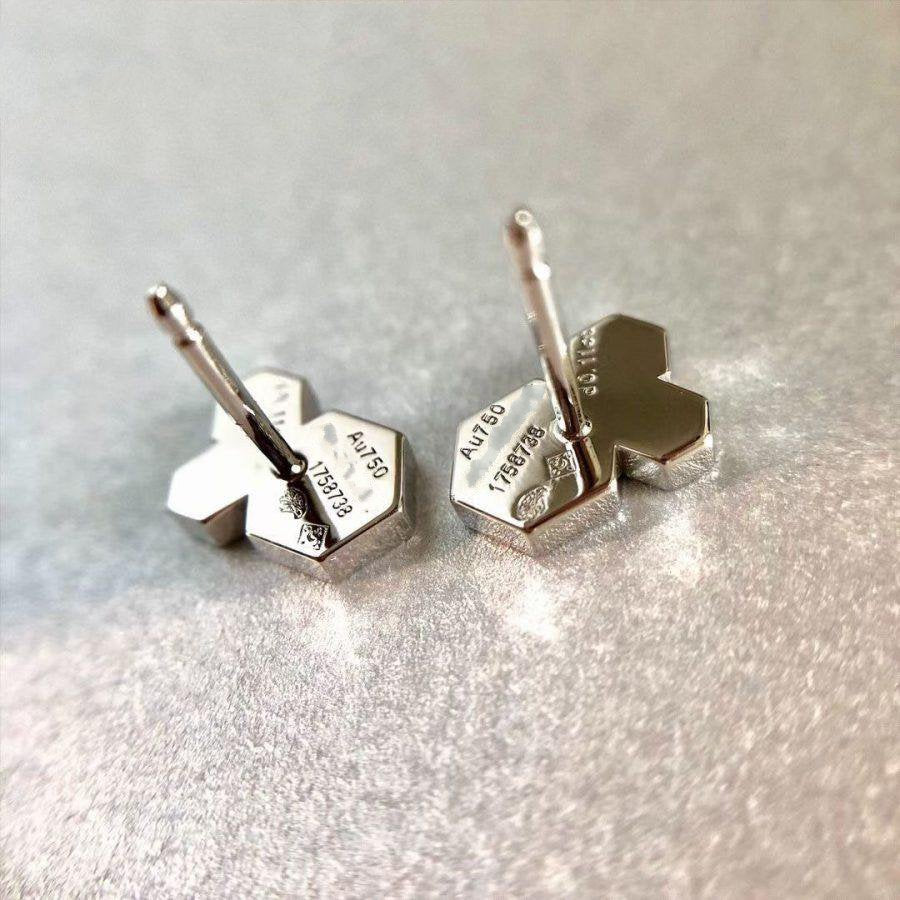 [Azure Tears]BEE LOVE SILVER DIAMOND EARRINGS