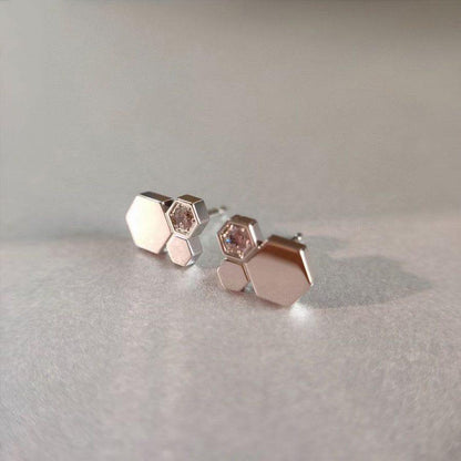 [Azure Tears]BEE LOVE SILVER DIAMOND EARRINGS