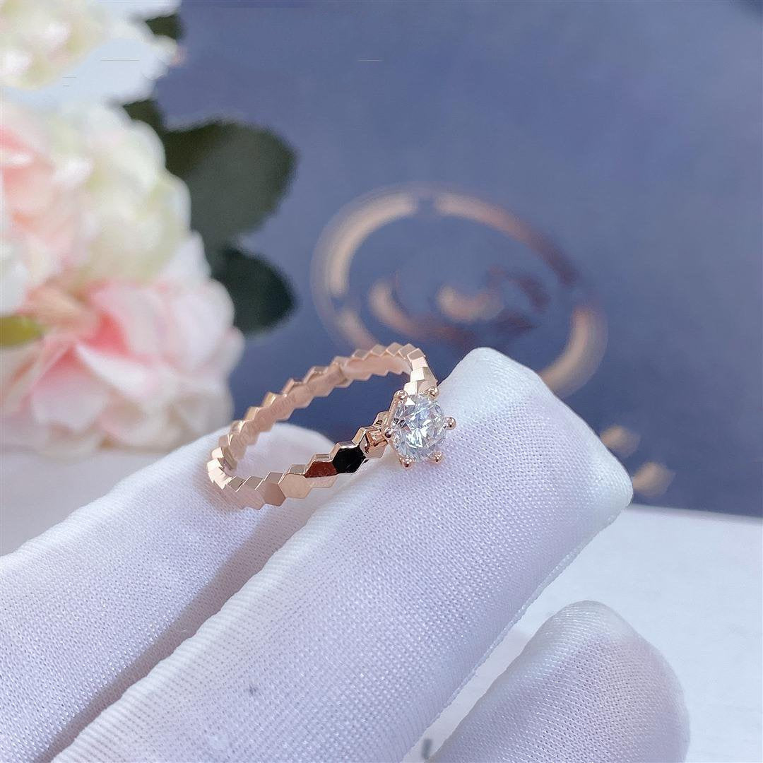 [Azure Tears]BEE LOVE RING ROSE GOLD 1 DIAMOND