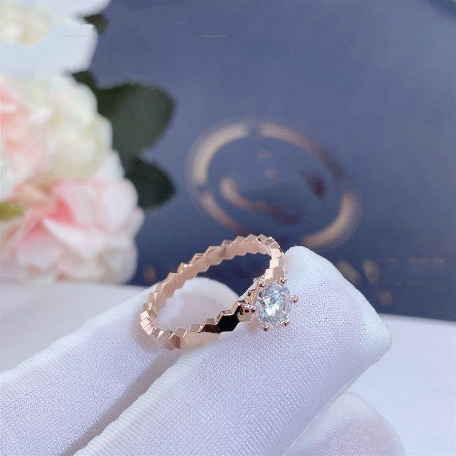 [Azure Tears]BEE LOVE RING ROSE GOLD 1 DIAMOND