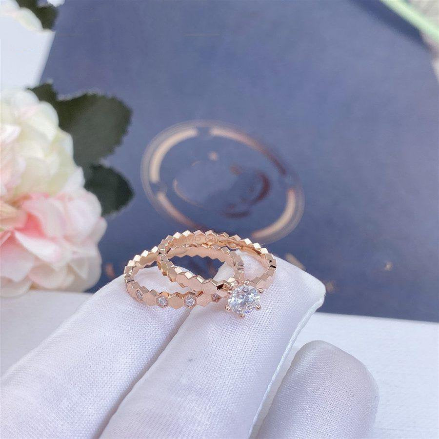 [Azure Tears]BEE LOVE RING ROSE GOLD 1 DIAMOND