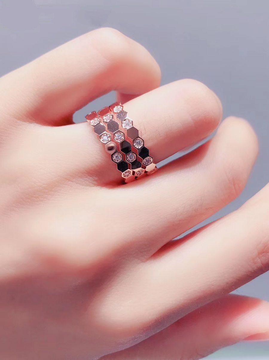 [Azure Tears]BEE LOVE RING ROSE GOLD DIAMOND