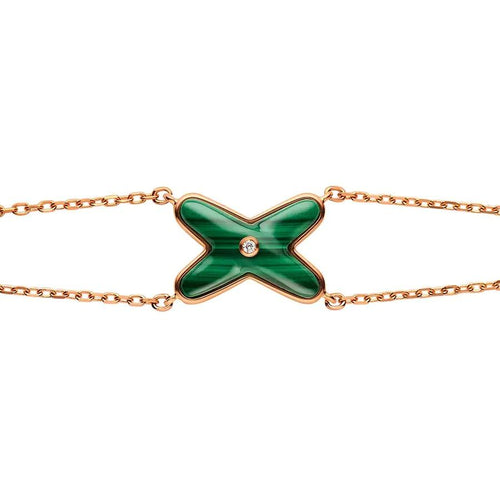 [Azure Tears]JEUX BRACELET MALACHITE ROSE GOLD 1 DIAMOND