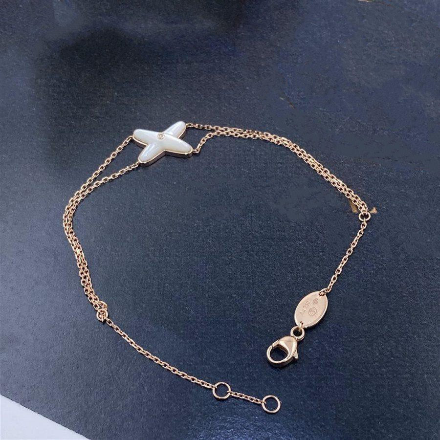 [Azure Tears]JEUX BRACELET WHITE MOP ROSE GOLD 1 DIAMOND