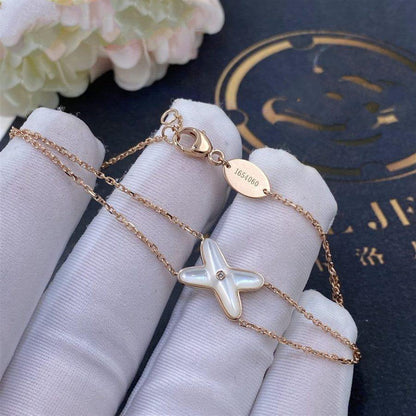 [Azure Tears]JEUX BRACELET WHITE MOP ROSE GOLD 1 DIAMOND