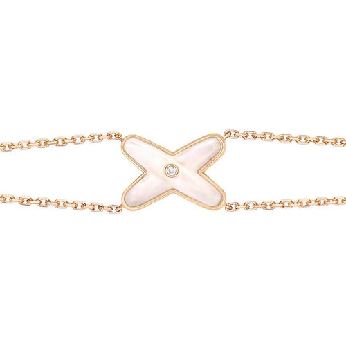 [Azure Tears]JEUX BRACELET WHITE MOP ROSE GOLD 1 DIAMOND