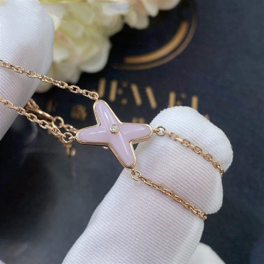 [Azure Tears]JEUX BRACELET PINK MOP ROSE GOLD 1 DIAMOND
