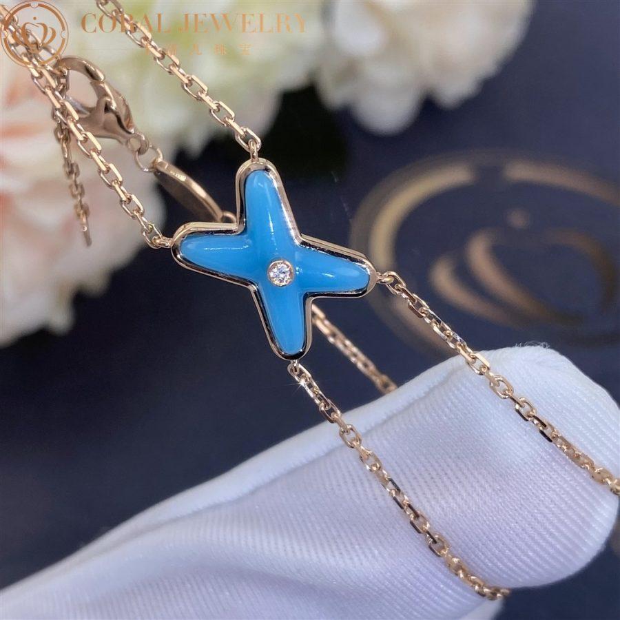 [Azure Tears]JEUX BRACELET TURQUOISE ROSE GOLD 1 DIAMOND