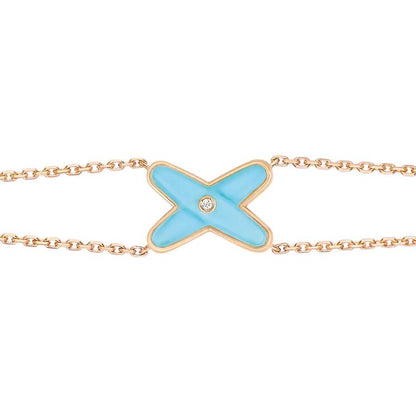 [Azure Tears]JEUX BRACELET TURQUOISE ROSE GOLD 1 DIAMOND