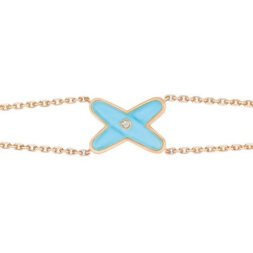 [Azure Tears]JEUX BRACELET TURQUOISE ROSE GOLD 1 DIAMOND