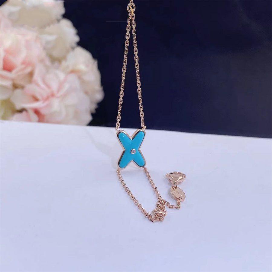 [Azure Tears]JEUX BRACELET TURQUOISE ROSE GOLD 1 DIAMOND