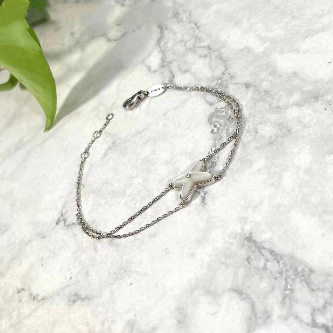 [Azure Tears]JEUX BRACELET WHITE MOP SILVER 1 DIAMOND
