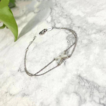 [Azure Tears]JEUX BRACELET WHITE MOP SILVER 1 DIAMOND