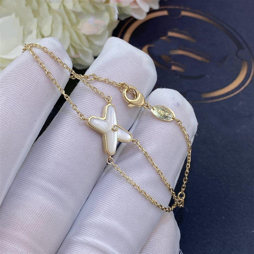 [Azure Tears]JEUX BRACELET WHITE MOP GOLD 1 DIAMOND
