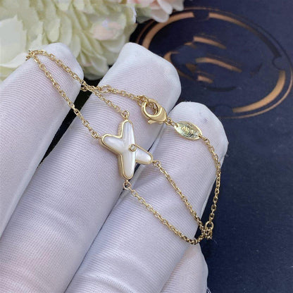 [Azure Tears]JEUX BRACELET WHITE MOP GOLD 1 DIAMOND