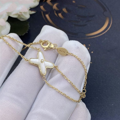 [Azure Tears]JEUX BRACELET WHITE MOP GOLD 1 DIAMOND