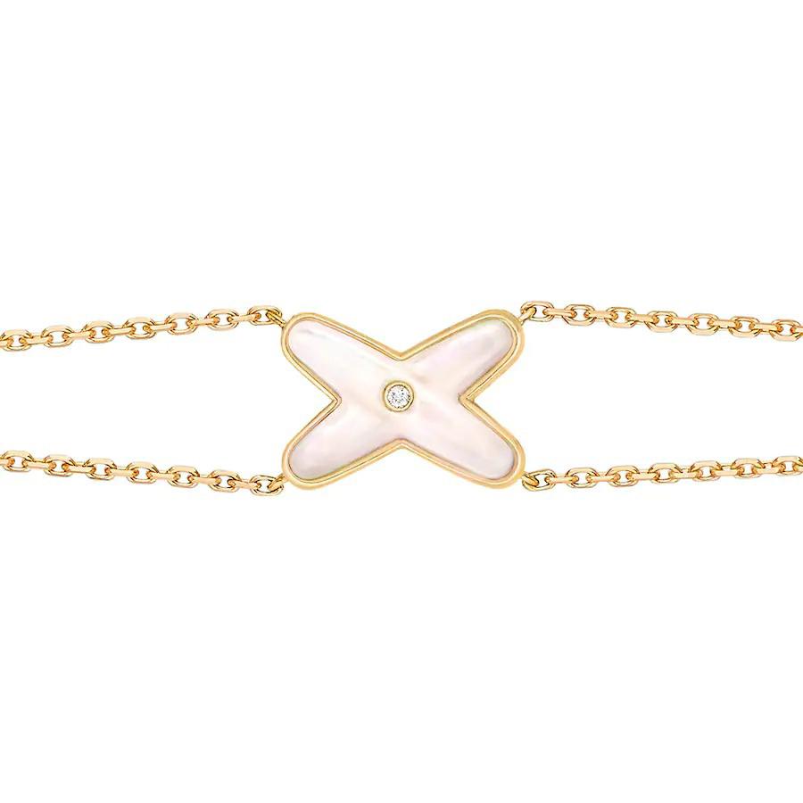 [Azure Tears]JEUX BRACELET WHITE MOP GOLD 1 DIAMOND