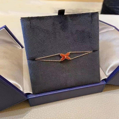 [Azure Tears]JEUX BRACELET CARNELIAN ROSE GOLD 1 DIAMOND