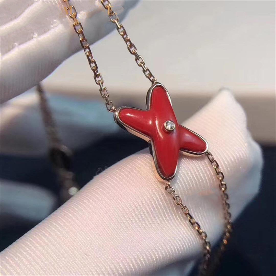 [Azure Tears]JEUX BRACELET CARNELIAN ROSE GOLD 1 DIAMOND