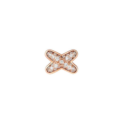 [Azure Tears]JEUX DE ROSE GOLD DIAMOND EARRINGS