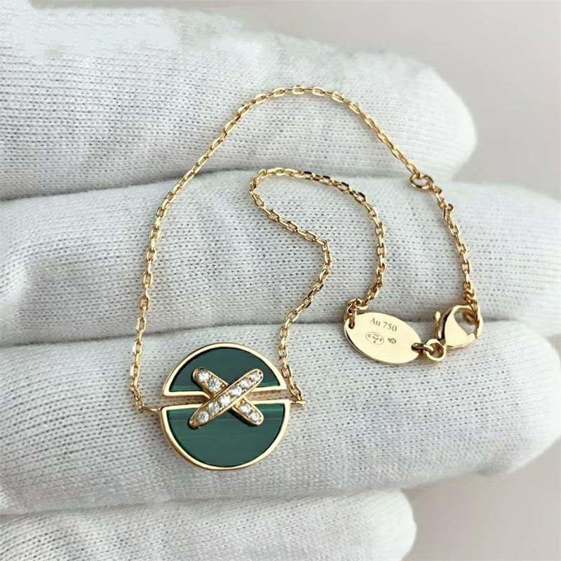 [Azure Tears]JEUX DE BRACELET MALACHITE ROSE GOLD DIAMONDS