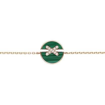 [Azure Tears]JEUX DE BRACELET MALACHITE ROSE GOLD DIAMONDS