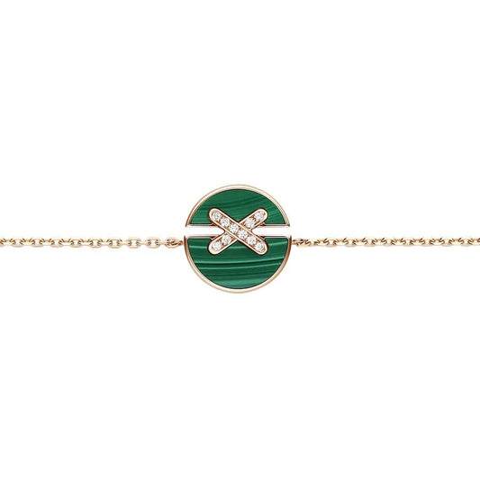 [Azure Tears]JEUX DE BRACELET MALACHITE ROSE GOLD DIAMONDS