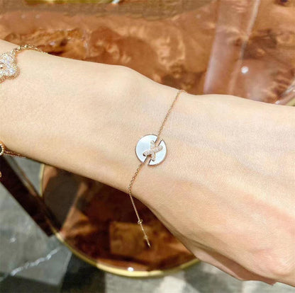 [Azure Tears]JEUX DE BRACELET MOP ROSE GOLD DIAMONDS