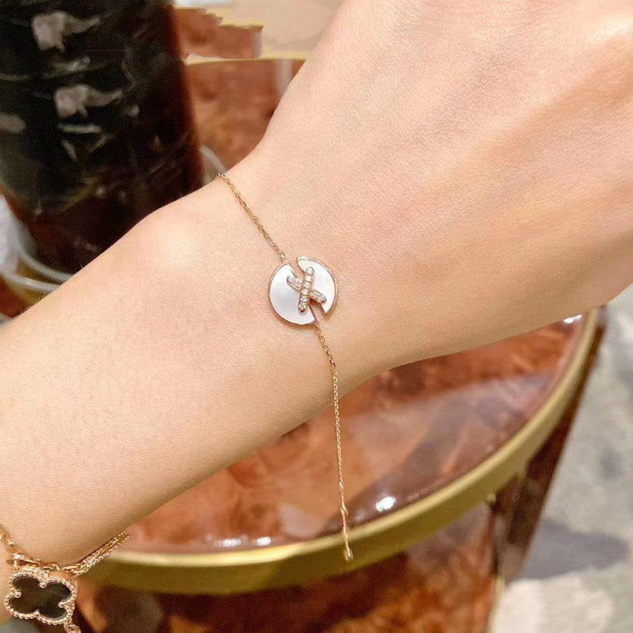 [Azure Tears]JEUX DE BRACELET MOP ROSE GOLD DIAMONDS