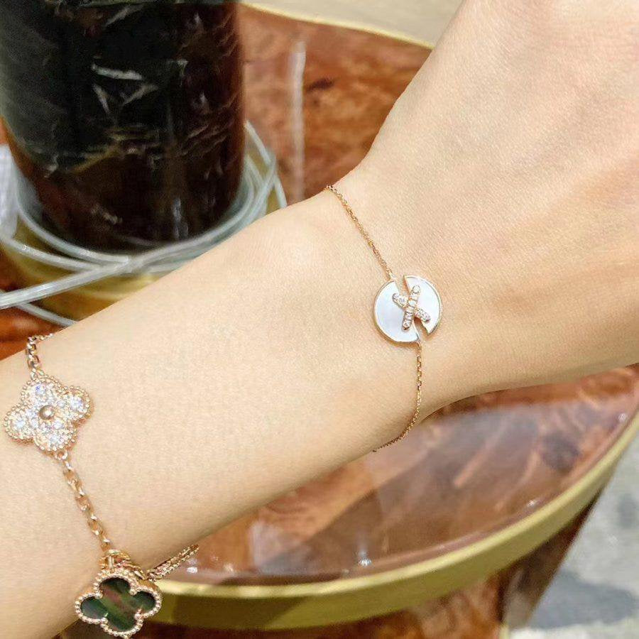 [Azure Tears]JEUX DE BRACELET MOP ROSE GOLD DIAMONDS