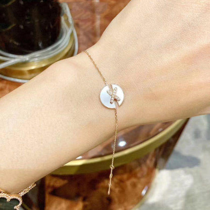 [Azure Tears]JEUX DE BRACELET MOP ROSE GOLD DIAMONDS