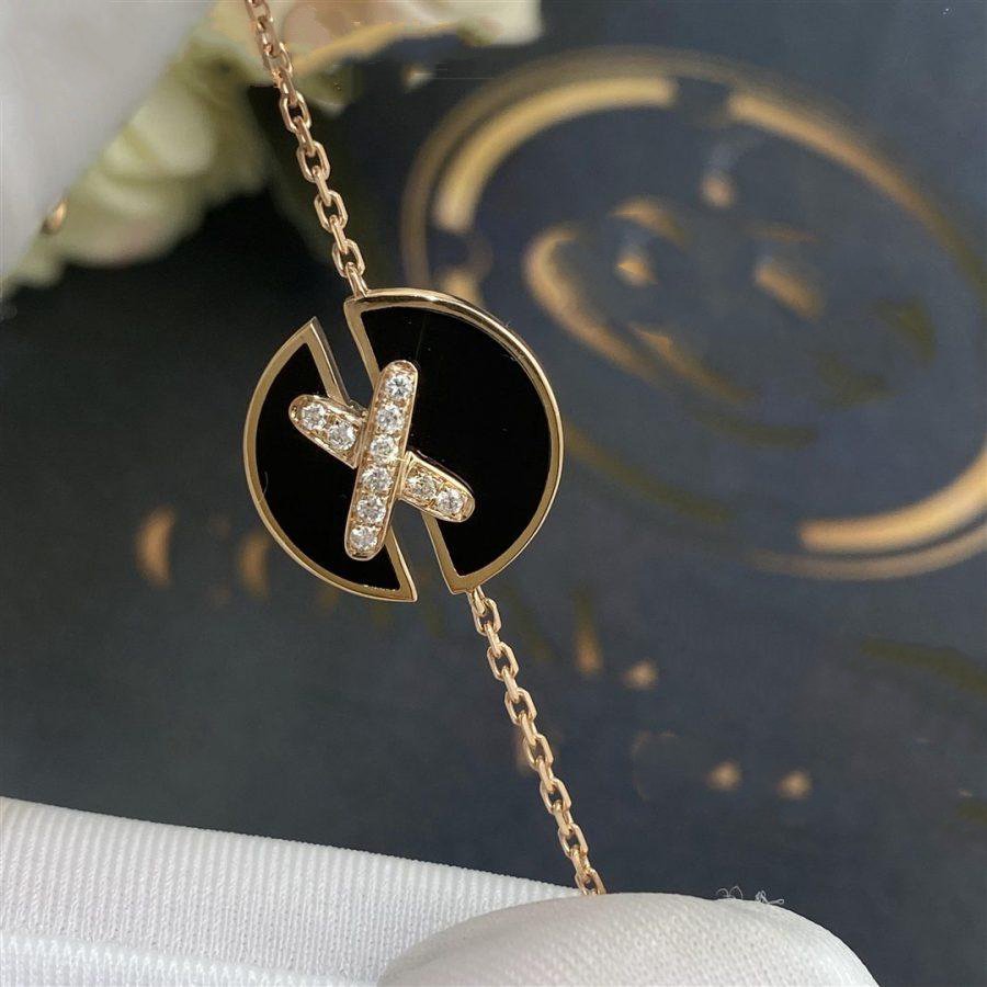[Azure Tears]JEUX DE BRACELET ONYX ROSE GOLD DIAMOND