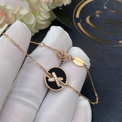 [Azure Tears]JEUX DE BRACELET ONYX ROSE GOLD DIAMOND