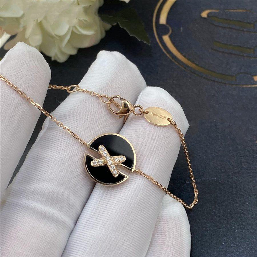 [Azure Tears]JEUX DE BRACELET ONYX ROSE GOLD DIAMOND
