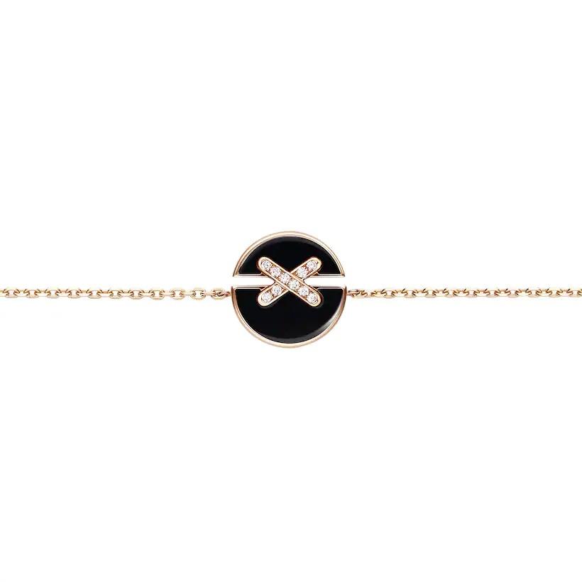 [Azure Tears]JEUX DE BRACELET ONYX ROSE GOLD DIAMOND