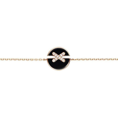 [Azure Tears]JEUX DE BRACELET ONYX ROSE GOLD DIAMOND