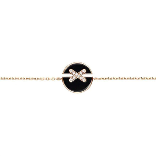 [Azure Tears]JEUX DE BRACELET ONYX ROSE GOLD DIAMOND
