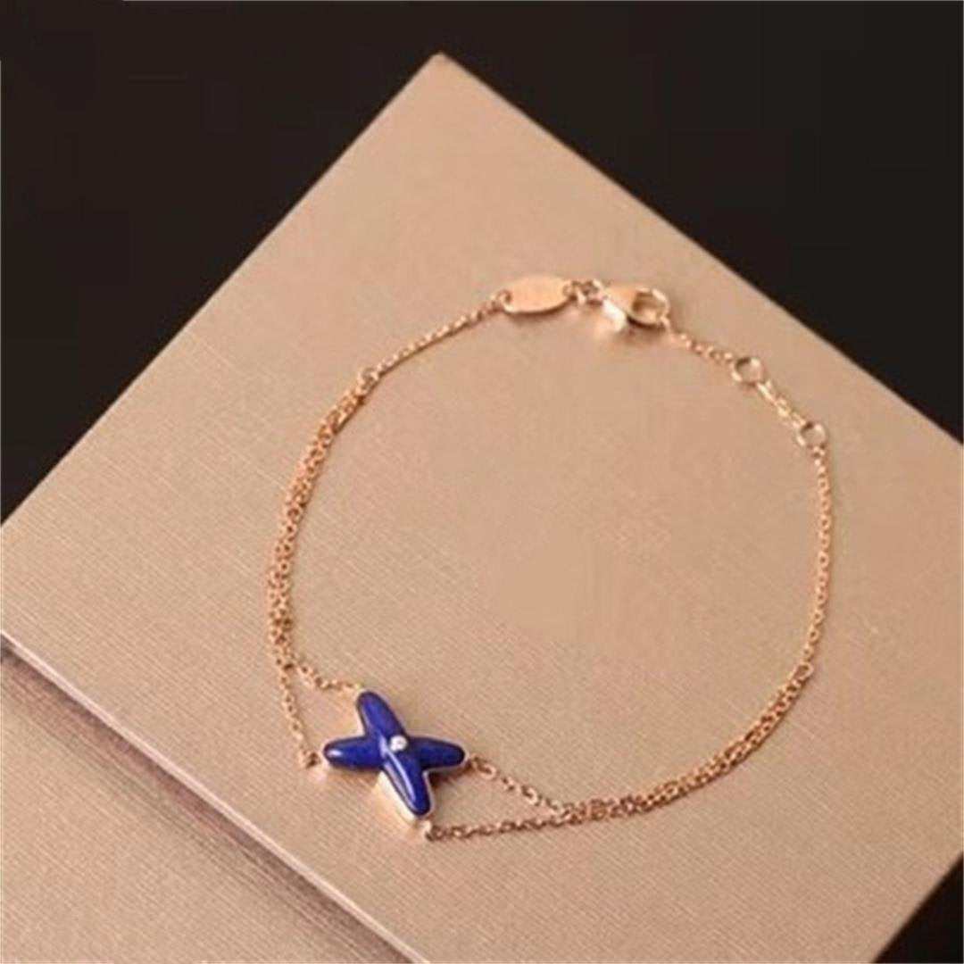 [Azure Tears]Hollow Design Four-Leaf Clover Flower Shape Ring